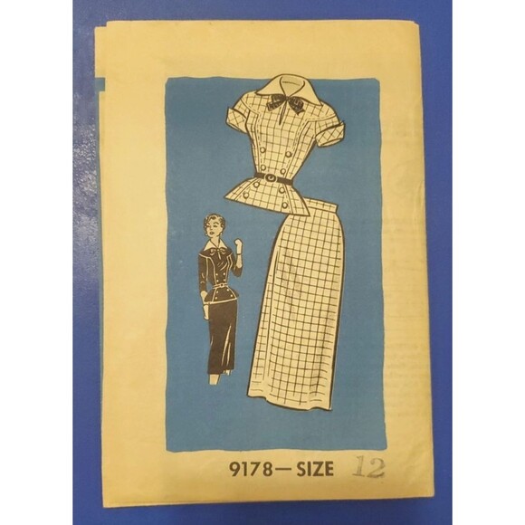 Vintage (Pre-1920?) Mail Order Sewing Pattern 9178 Blouse and Skirt Size 12 - Picture 9 of 15